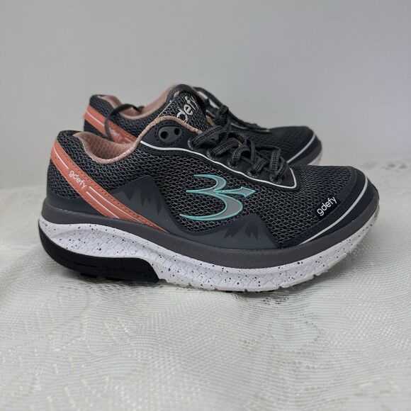 Women's GDEFY Gravity Defyer Mighty Walk Athletic Shoes‎ Size 6.5 Dark Grey - Picture 1 of 11